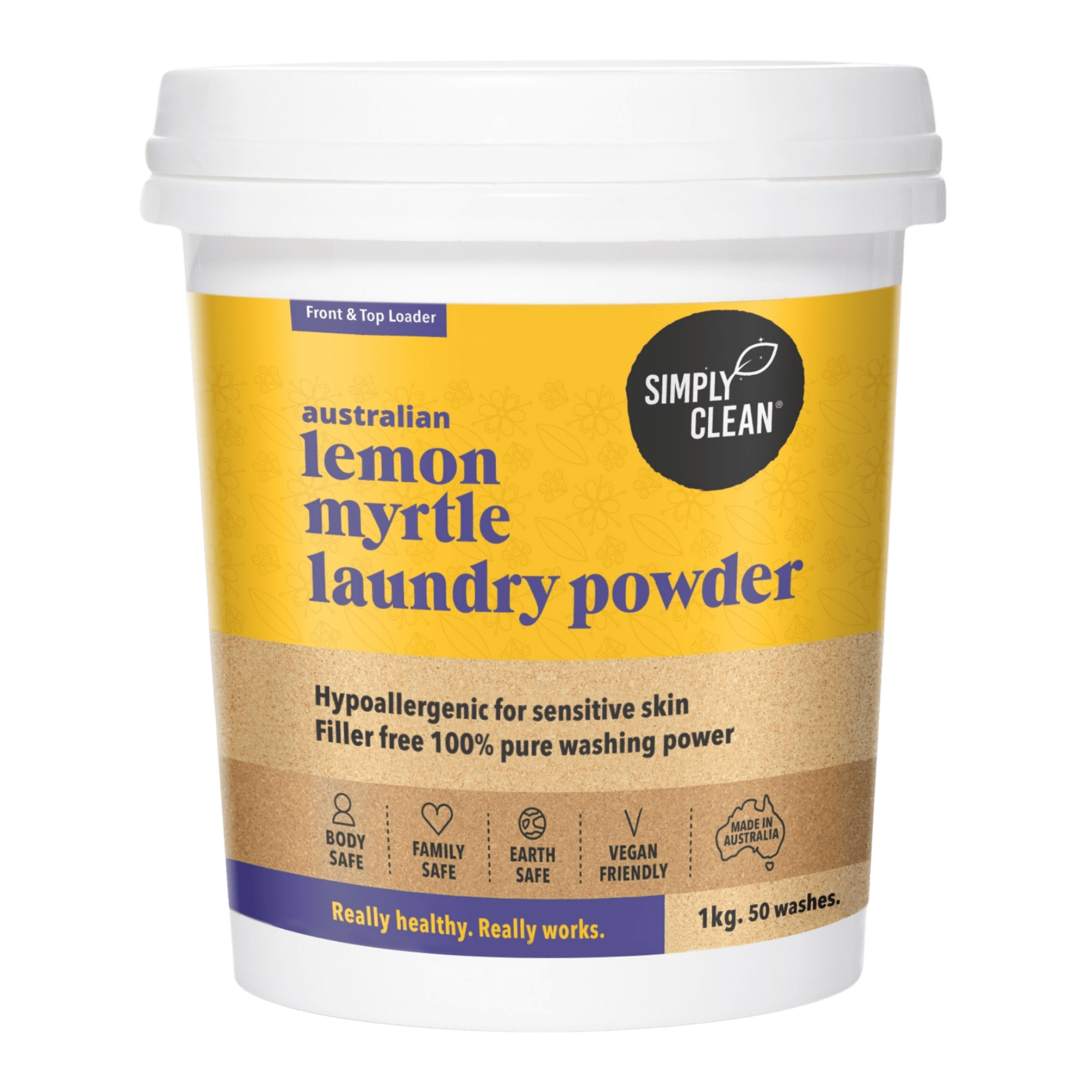 Lemon Myrtle Laundry Powder - 15kg Bulk BOX  = 750 washes