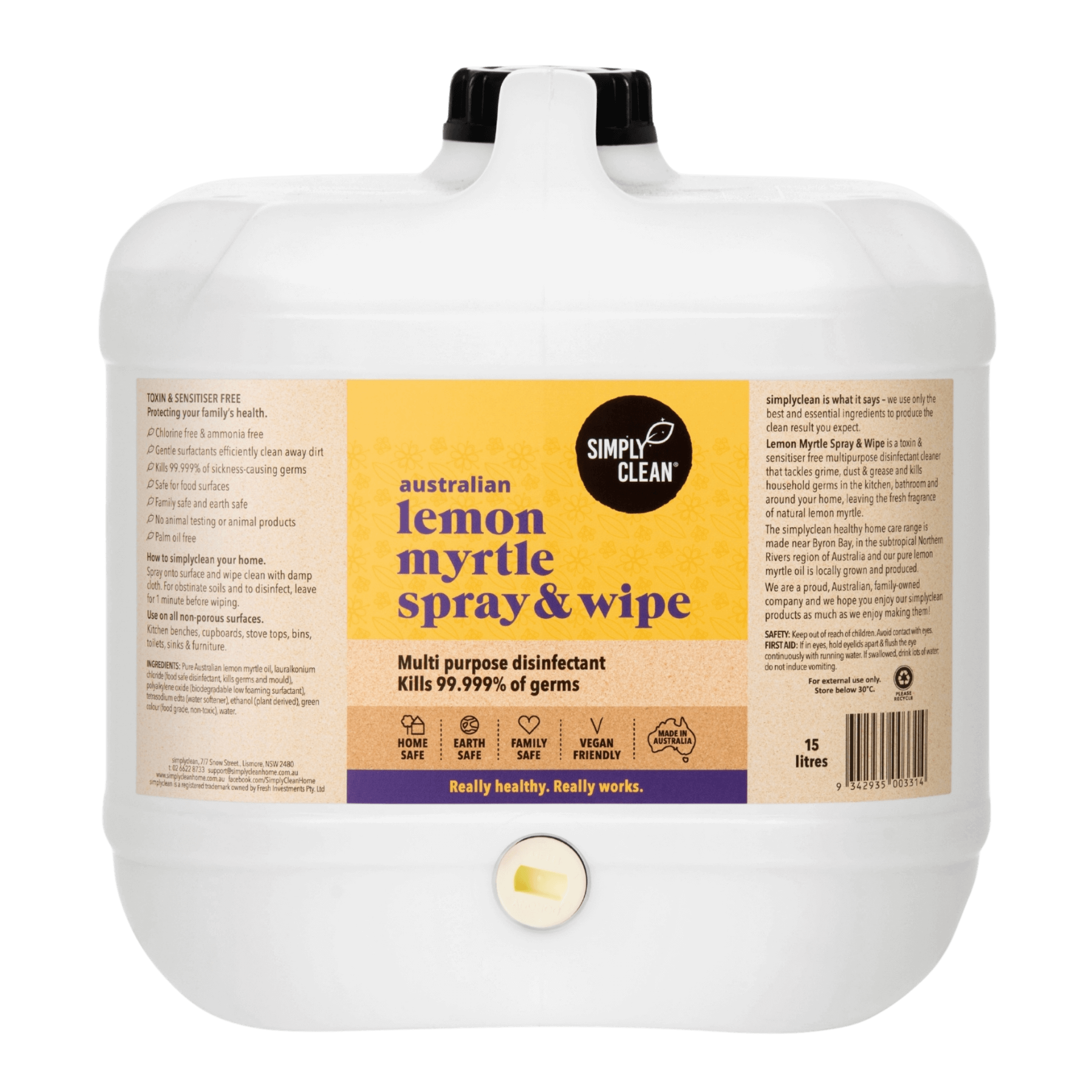 Lemon Myrtle Window & Glass Cleaner - 500ml