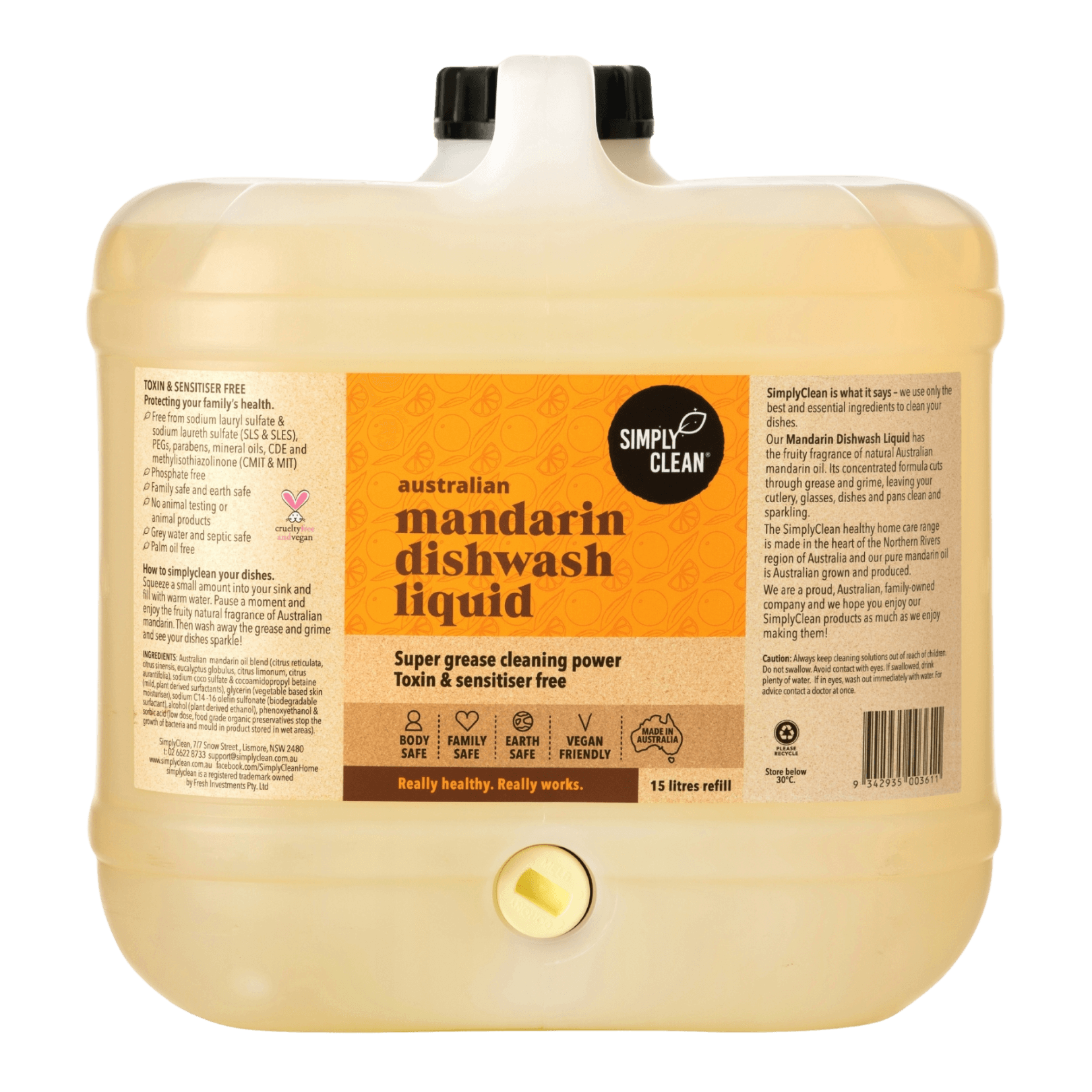 Mandarin Dishwash Liquid - 500ml