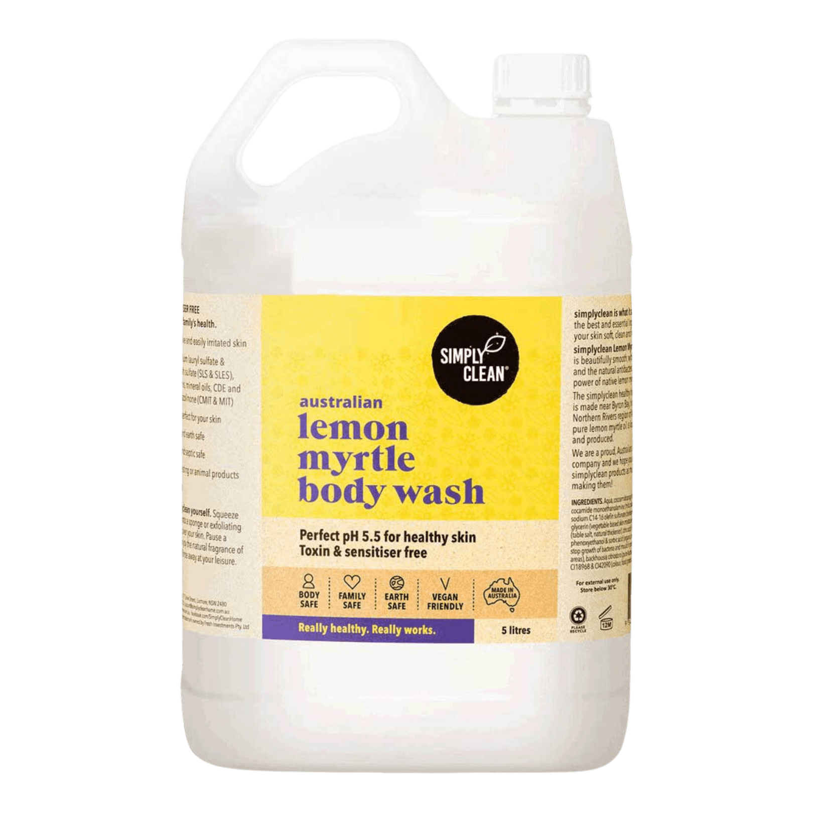 Lemon Myrtle Body Wash - 500ml.