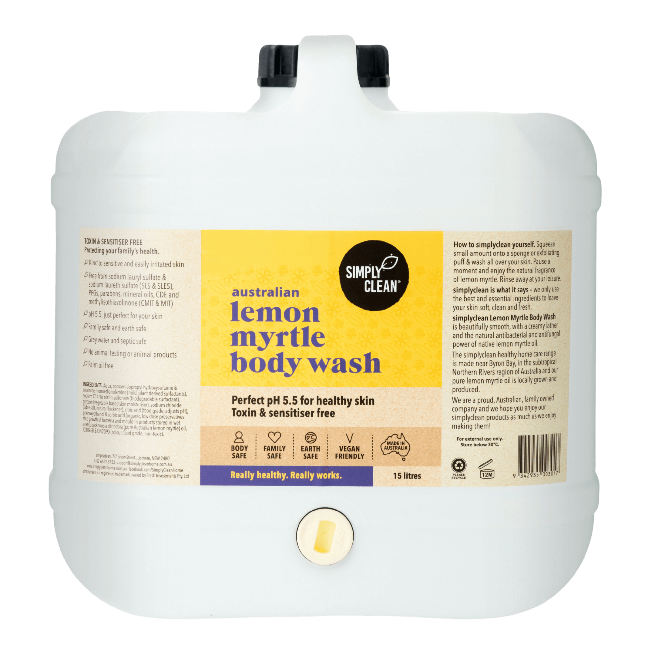 Lemon Myrtle Body Wash - 500ml