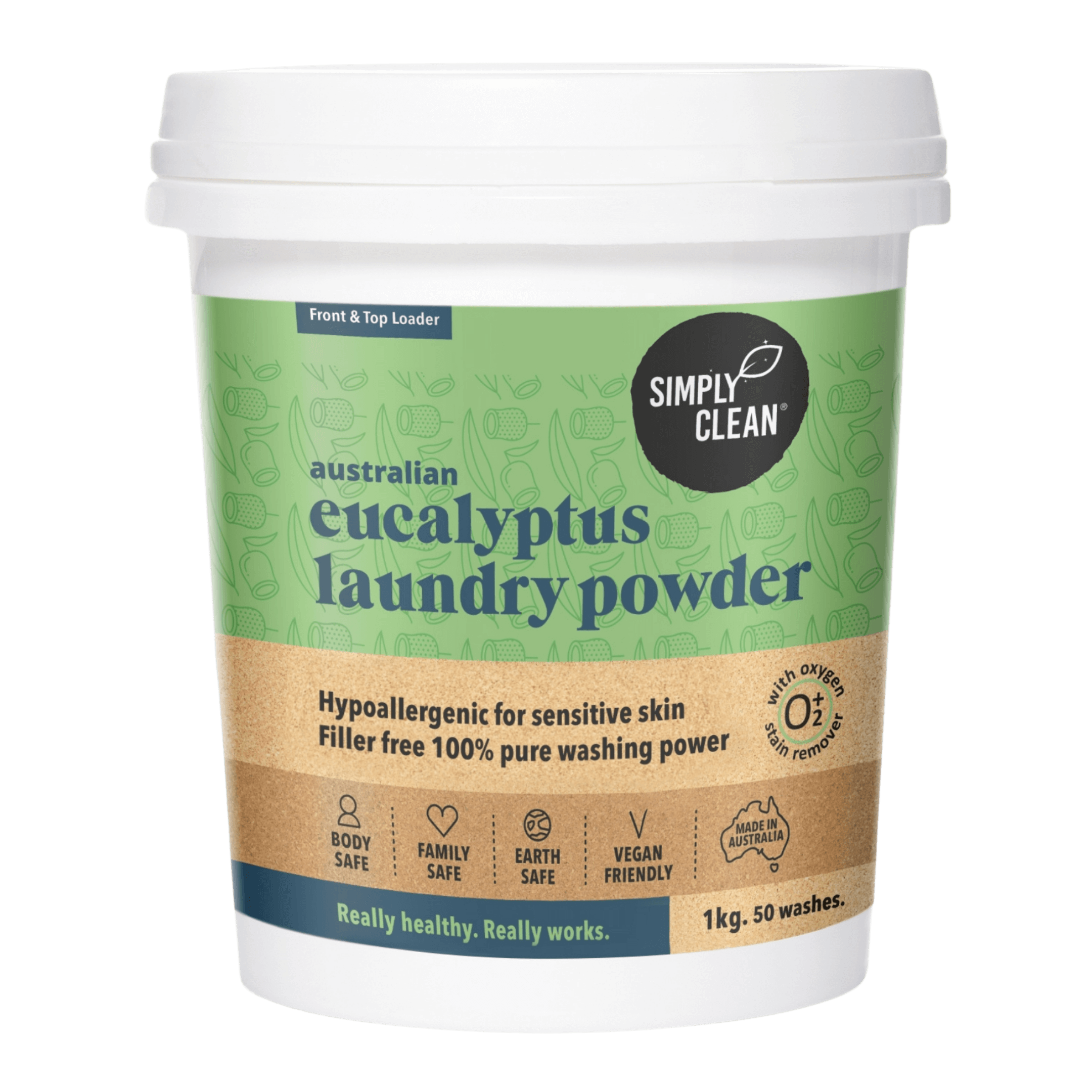 Eucalyptus Laundry Powder 4KG BOX Bulk Refill