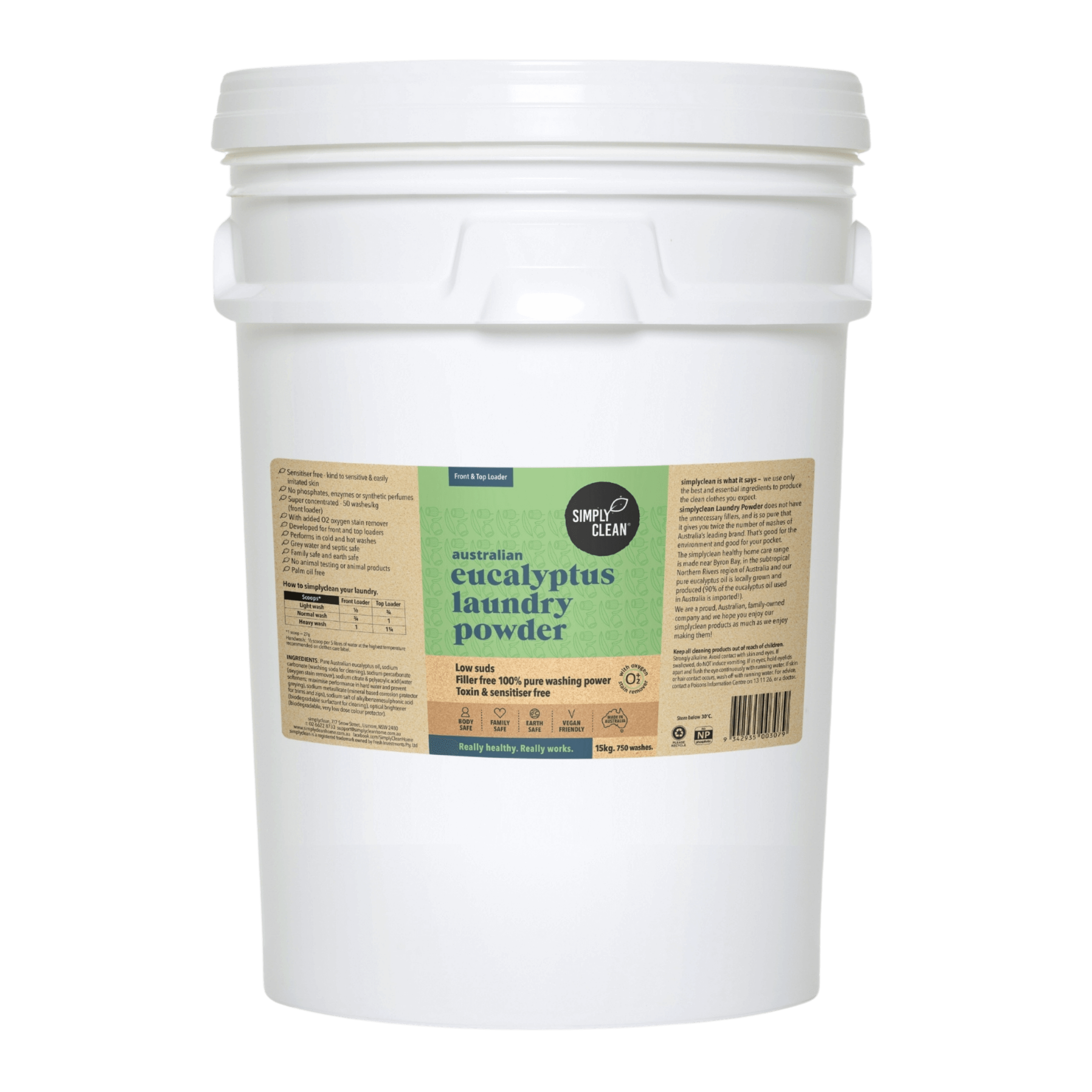 Eucalyptus Laundry Powder - 1kg.