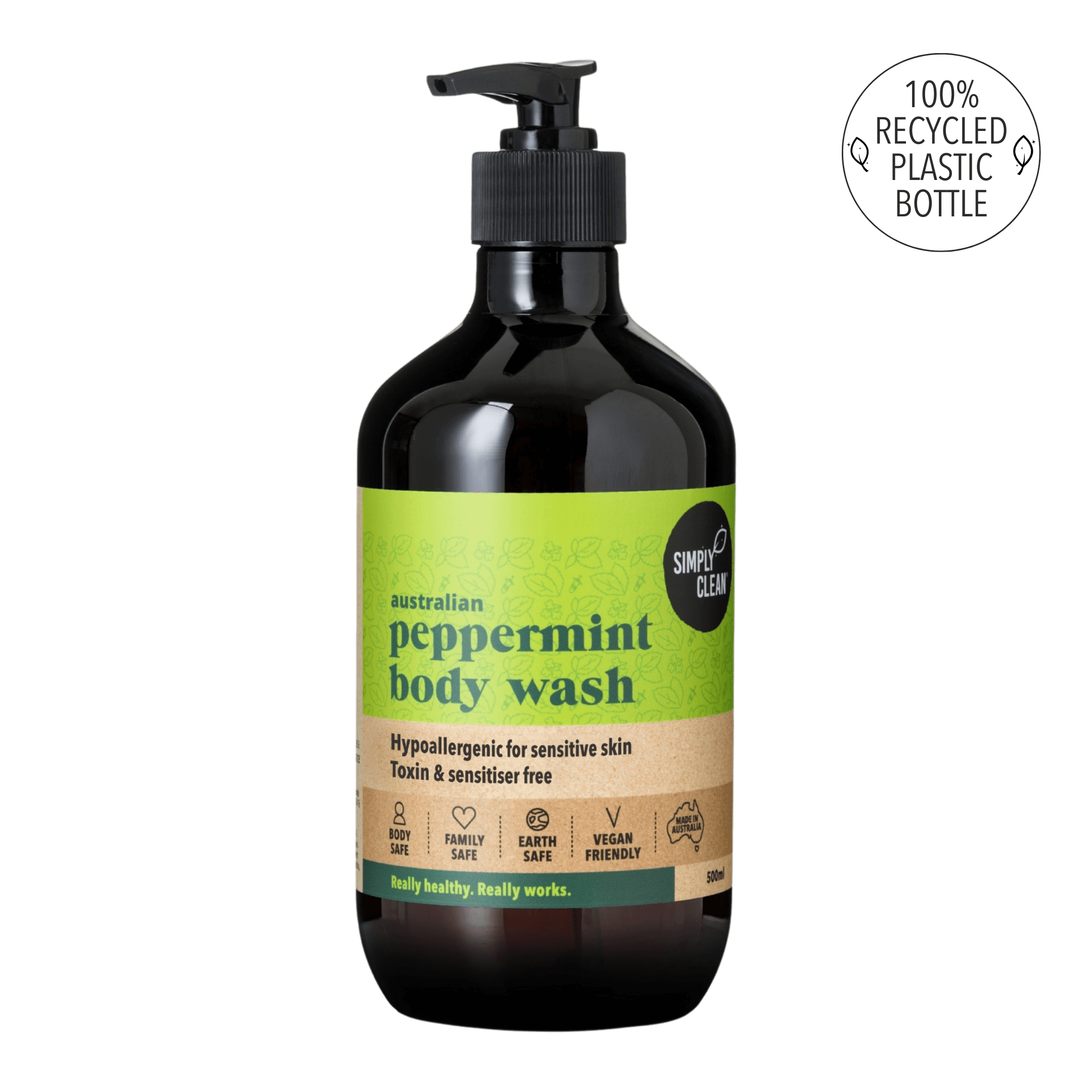 Peppermint Body Wash - 1 Litre