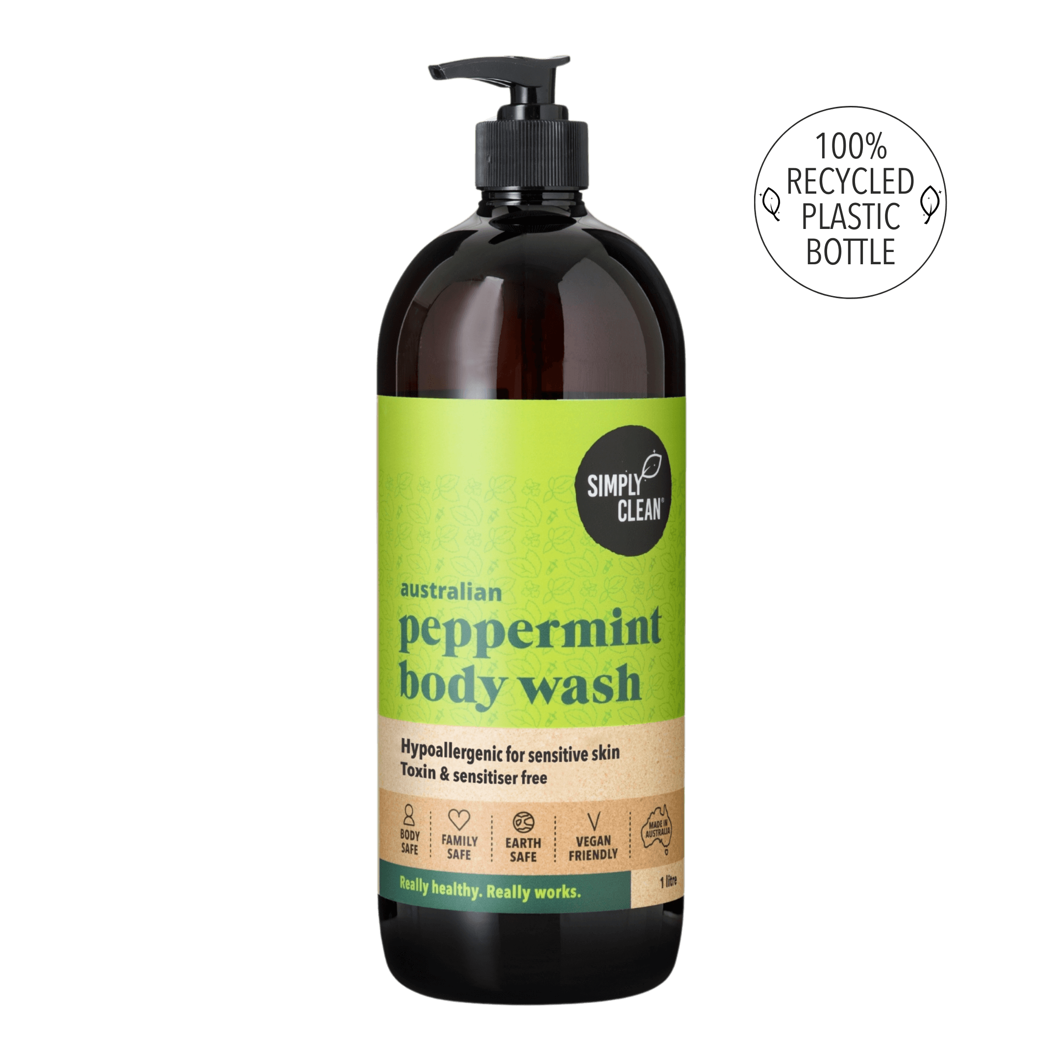 Peppermint Body Wash - 5 Litres Bulk.